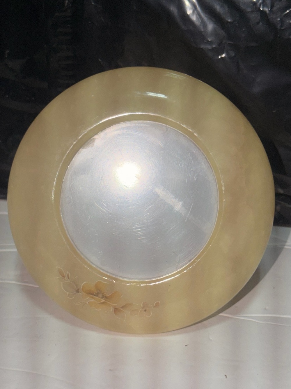 Alabaster Round Picture Frame 5.5”